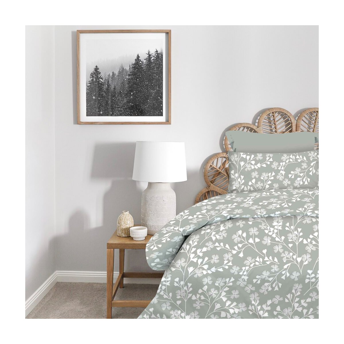 Daisy-Grey-mono Σετ Σεντόνια Μονά 175×260 Daisy Grey Astron Italy - Image 1