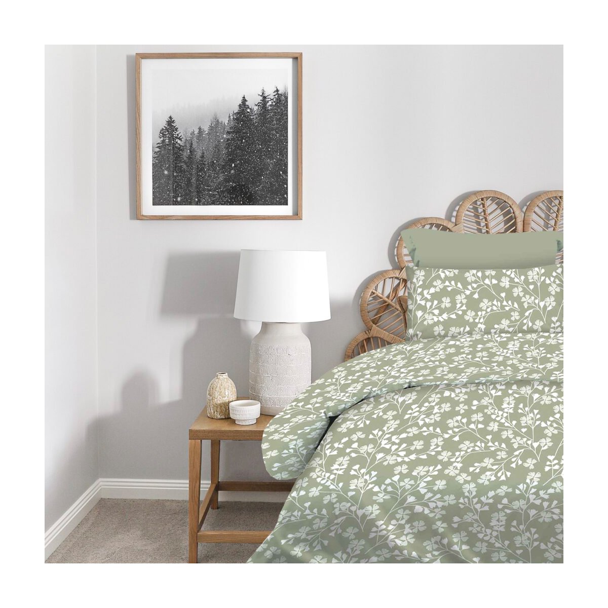 Daisy-Oil-mono Σετ Σεντόνια Μονά 175×260 Daisy Olive Astron Italy - Image 1