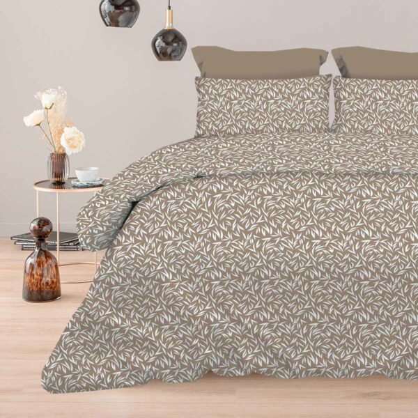 Σετ Παπλωματοθήκη Υπέρδιπλη 230×250 Emelia Beige Astron Italy