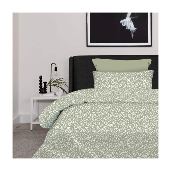 Σετ Παπλωματοθήκη Μονή 170×250 Emelia Olive Astron Italy