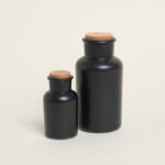 Beauty Home ΜΠΟΥΚΑΛΑΚΙ ΜΑΥΡΟ ΜΑΤ ΜΕ ΦΕΛΛΟ 17 x 8 cm 500 ml - Image 2