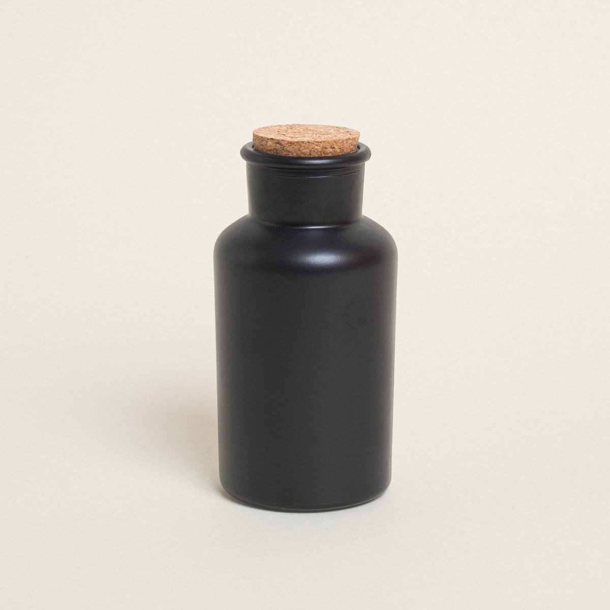 LK2_5037 Beauty Home ΜΠΟΥΚΑΛΑΚΙ ΜΑΥΡΟ ΜΑΤ ΜΕ ΦΕΛΛΟ 17 x 8 cm 500 ml - Image 1