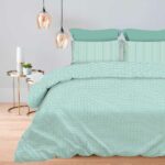 Σετ Παπλωματοθήκη Υπέρδιπλη 230×250 Maira Petrol Astron Italy