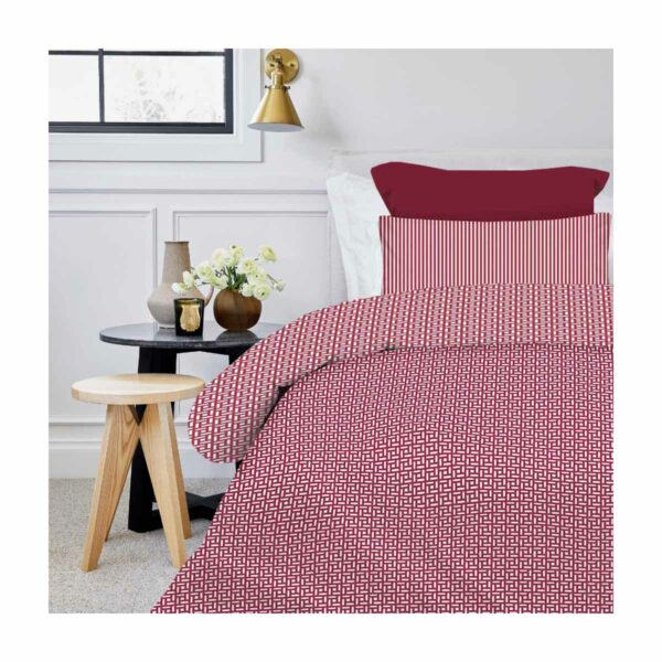 Σετ Παπλωματοθήκη Μονή 170×250 Maira Redwine Astron Italy