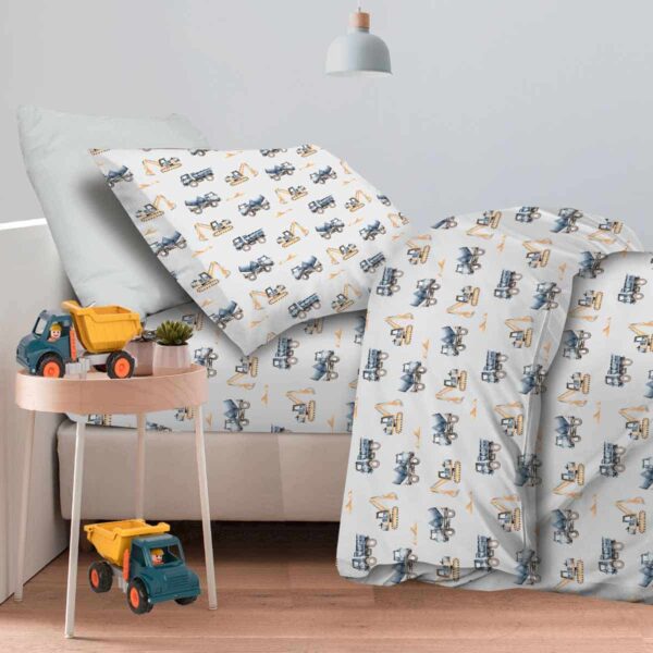 Παιδικά Σετ Σεντόνια Μονά 170x260 Trucks Astron Italy