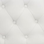 ΑΝΑΚΛΙΝΔΡΟ T.CHESTERFIELD NIOVI HM3007.02 PU ΛΕΥΚΟ-ΜΑΥΡΑ ΠΟΔΙΑ 190x61x84Yεκ. - Image 4