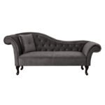 ΑΝΑΚΛΙΝΔΡΟ T.CHESTERFIELD ΓΚΡΙ ΒΕΛΟΥΔΟ NIOVI HM3007.10 ΑΡ.ΜΠΡΑΤΣO 189x61x84Yεκ. - Image 3