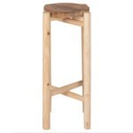 ΑΝΘΟΣΤΗΛΗ HOVER HM7935 ΞΥΛΟ ΤΕΑΚ ΣΕ ΦΥΣΙΚΟ ΧΡΩΜΑ Φ30x75,5Υεκ. - Image 3