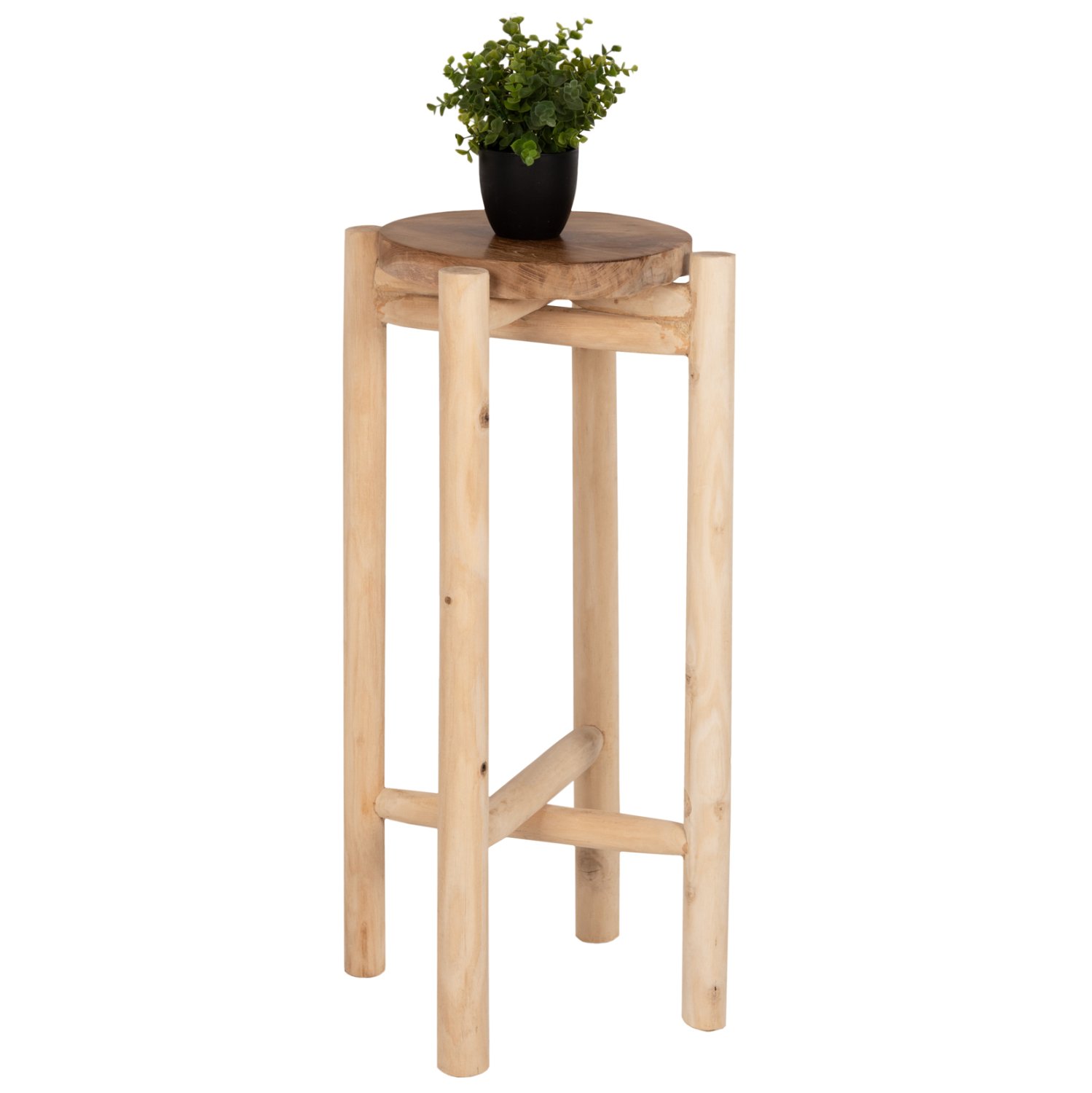 anthostili-fb97935-xylo-teak-se-fysiko-c ΑΝΘΟΣΤΗΛΗ HOVER HM7935 ΞΥΛΟ ΤΕΑΚ ΣΕ ΦΥΣΙΚΟ ΧΡΩΜΑ Φ30x75,5Υεκ. - Image 1