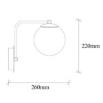 ΑΠΛΙΚΑ ΤΟΙΧΟΥ ΜΕΤΑΛΛΙΚΗ ΧΡΥΣΗ HM7301 15Χ26Χ22 εκ. - Image 2