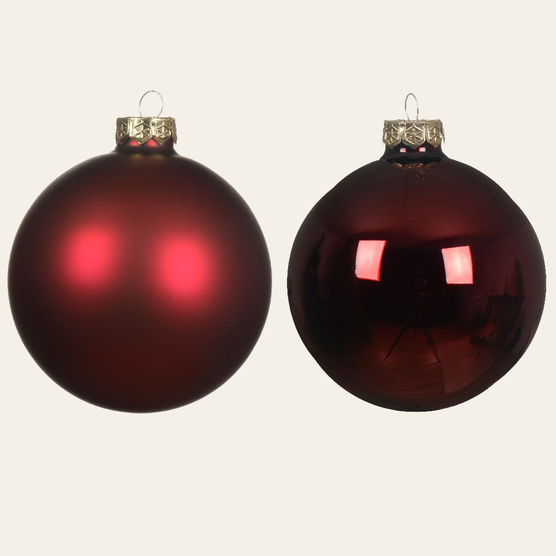 b1c1c83f-8eb0-42eb-8ebd-15545970b1d0 Beauty Home ΓΥΑΛΙΝΕΣ ΜΠΑΛΕΣ ΜΠΟΡΝΤΩ 10 CM ΣΕΤ 6 ΤΜΧ - Image 1