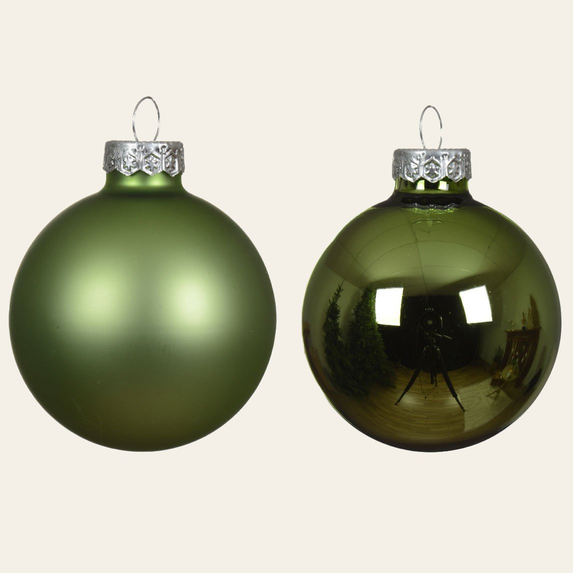 b5703619-503f-4a1f-bf50-1ba335102baa Beauty Home ΓΥΑΛΙΝΕΣ ΜΠΑΛΕΣ ΛΑΔΙ 8 CM ΣΕΤ 8 ΤΜΧ - Image 1