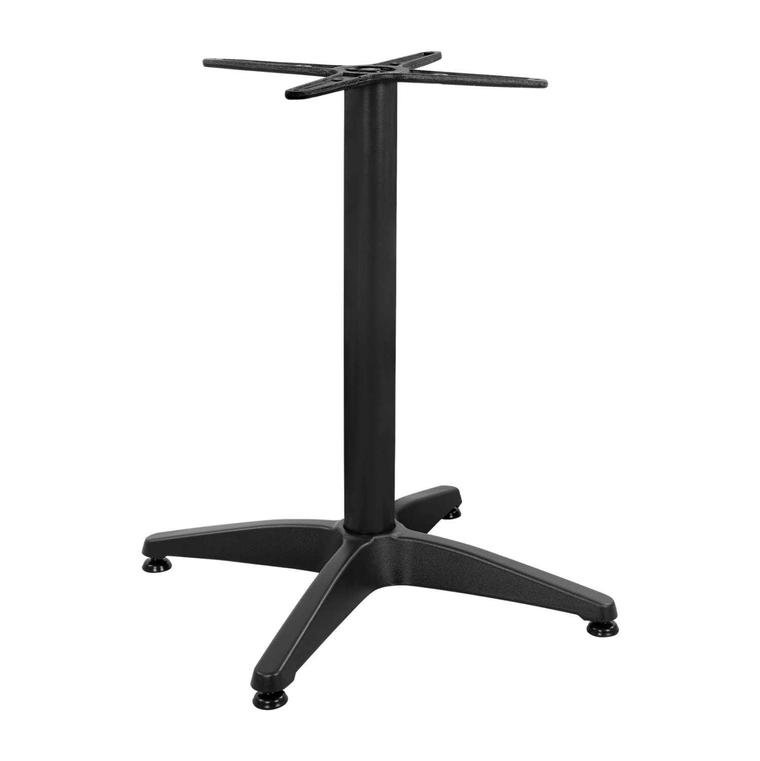 basi-aloyminioy-4nychi-66ch66x69yek-me-s ΒΑΣΗ ΑΛΟΥΜΙΝΙΟΥ 4ΝΥΧΗ 66Χ66X69Υεκ. ΜΕ ΣΤΑΥΡΟ 45Χ45εκ. HM448.03 ΜΑΥΡΗ - Image 1