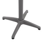 ΒΑΣΗ ΑΛΟΥΜΙΝΙΟΥ 4ΝΥΧΗ 66Χ66X69Υεκ. ΜΕ ΣΤΑΥΡΟ 45x45εκ. HM448.04 ΓΚΡΙ - Image 5