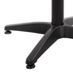 ΒΑΣΗ ΑΛΟΥΜΙΝΙΟΥ 4ΝΥΧΗ 66Χ66X69Υεκ. ΜΕ ΣΤΑΥΡΟ 45Χ45εκ. HM448.03 ΜΑΥΡΗ - Image 6