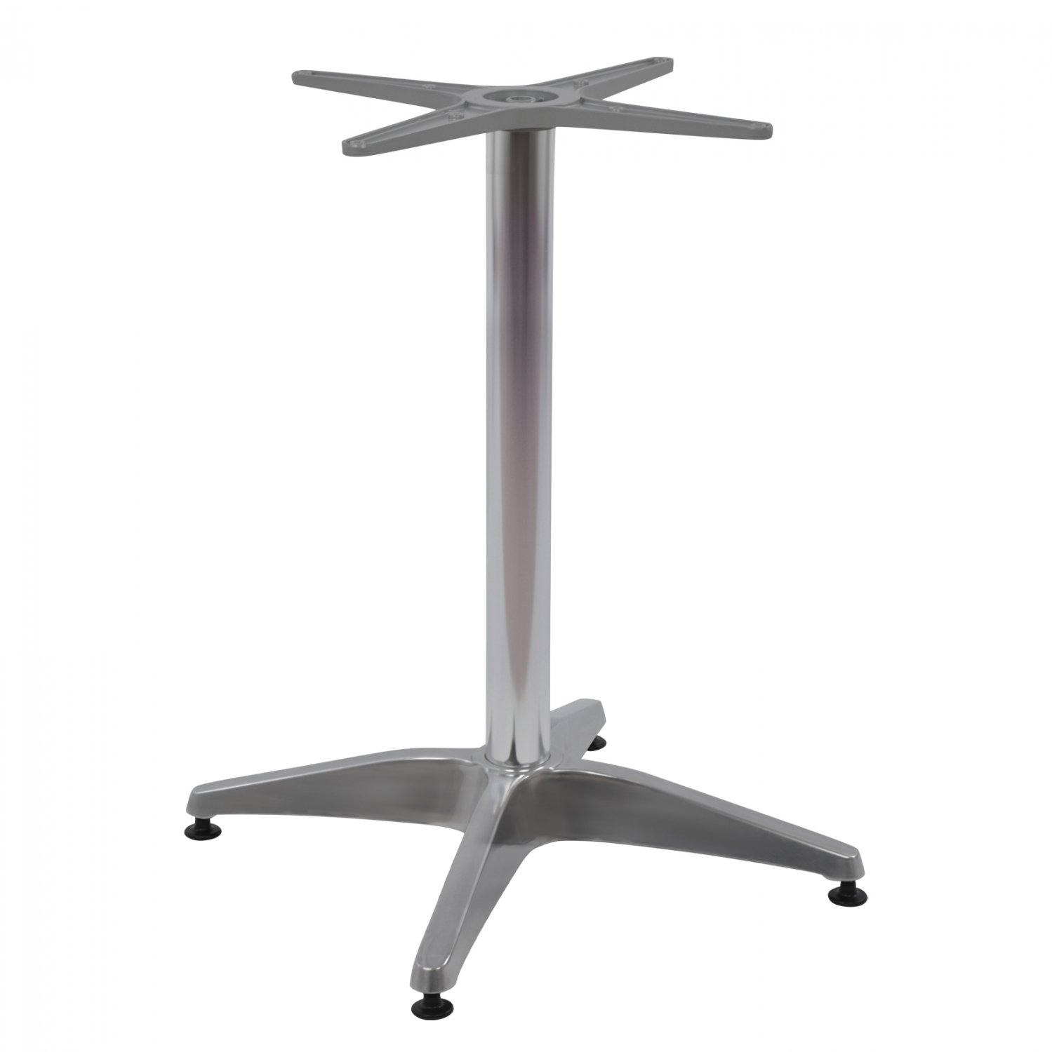 basi-aloyminioy-4nychi-66ch66x69yek-me-s ΒΑΣΗ ΑΛΟΥΜΙΝΙΟΥ 4ΝΥΧΗ 66Χ66X69Υεκ. ΜΕ ΣΤΑΥΡΟ 45Χ45εκ. HM448.01 ΧΡΩΜΙΟΥ - Image 1