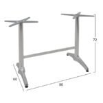 ΒΑΣΗ ΑΛΟΥΜΙΝΙΟΥ ΔΙΠΛΗ HM404 - Image 2