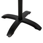 ΒΑΣΗ ΑΛΟΥΜΙΝΙΟΥ HM460.01 ΜΑΥΡΟ ΜΑΤ 66Χ66Χ72Υεκ. ΜΕ ΣΤΑΥΡΟ 48Χ48εκ. - Image 5