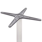 ΒΑΣΗ ΑΛΟΥΜΙΝΙΟΥ HM460.02 ΛΕΥΚΗ ΜΑΤ 66Χ66Χ72Υεκ. ΜΕ ΣΤΑΥΡΟ 48Χ48εκ. - Image 4