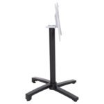 ΒΑΣΗ ΑΛΟΥΜΙΝΙΟΥ ΠΤΥΣΣΟΜΕΝΗ HM459.01 ΜΑΥΡΟ ΜΑΤ 69Χ69Χ73Υεκ. ΜΕ ΣΤΑΥΡΟ 48Χ48εκ. - Image 4