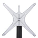 ΒΑΣΗ ΑΛΟΥΜΙΝΙΟΥ ΠΤΥΣΣΟΜΕΝΗ HM459.01 ΜΑΥΡΟ ΜΑΤ 69Χ69Χ73Υεκ. ΜΕ ΣΤΑΥΡΟ 48Χ48εκ. - Image 5