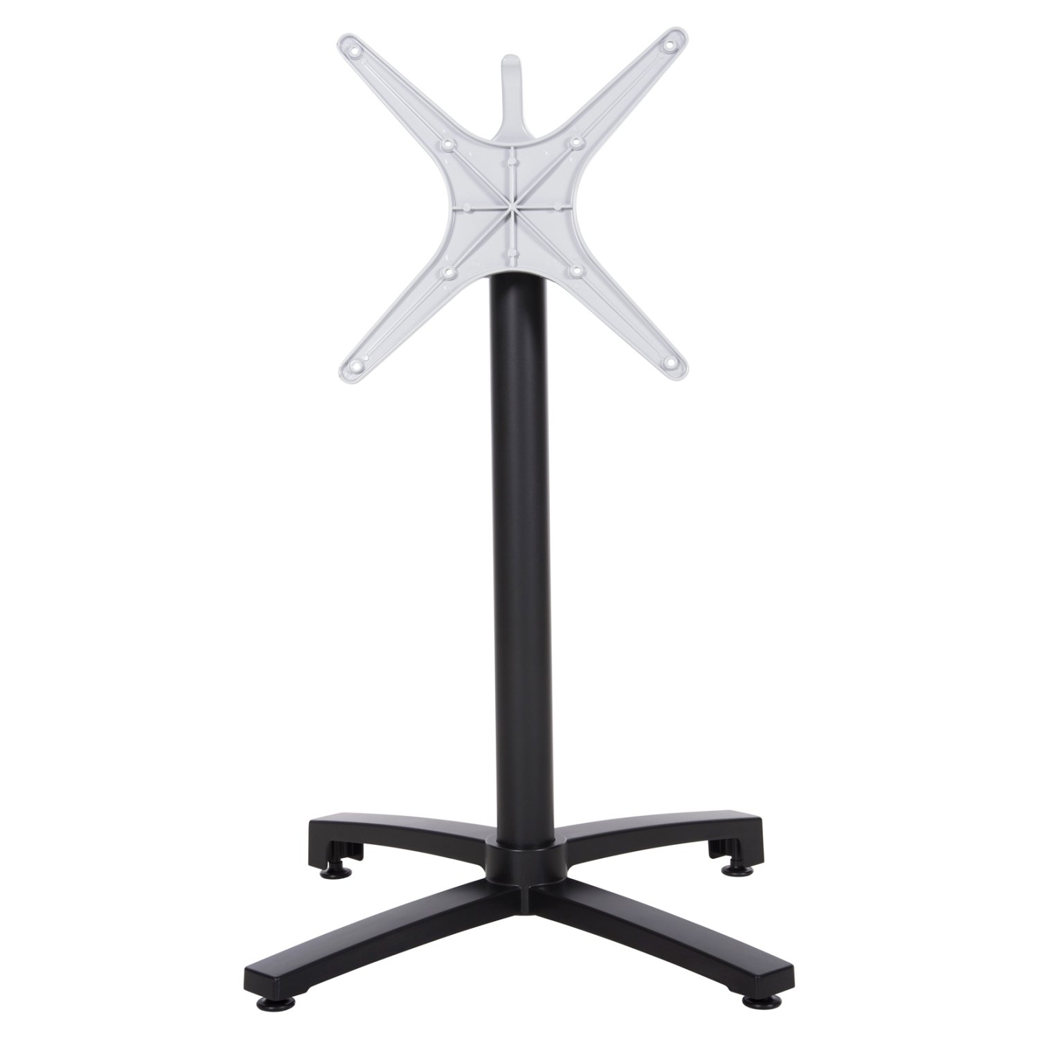 basi-aloyminioy-ptyssomeni-fb945901-mayr ΒΑΣΗ ΑΛΟΥΜΙΝΙΟΥ ΠΤΥΣΣΟΜΕΝΗ HM459.01 ΜΑΥΡΟ ΜΑΤ 69Χ69Χ73Υεκ. ΜΕ ΣΤΑΥΡΟ 48Χ48εκ. - Image 1