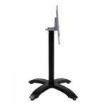 ΒΑΣΗ ΑΛΟΥΜΙΝΙΟΥ ΠΤΥΣΣΟΜΕΝΗ HM469.01 ΜΑΥΡΟ ΜΑΤ 66Χ66Χ72Υεκ. ΜΕ ΣΤΑΥΡΟ 48Χ48εκ. - Image 4