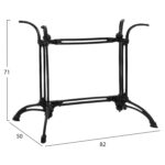 ΒΑΣΗ ΑΠΟ ΜΑΝΤΕΜΙ ΔΙΣΤΗΛΗ HM443 ΣΕ ΜΑΥΡΟ ΧΡΩΜΑ 82X50X71Y - Image 2