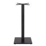 ΒΑΣΗ BAR ΜΕΤΑΛΛΙΚΗ ΜΑΥΡΗ ΜΑΤ 45Χ45Χ108εκ. ΜΕ ΡΕΓΟΥΛΑΤΟΡΟΥΣ HM439 - Image 3