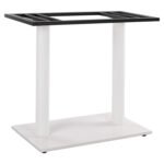 ΒΑΣΗ ΜΕΤΑΛΛΙΚΗ ΔΙΠΛΗ ΛΕΥΚΗ ΜΑΤ 80Χ40Χ72Υεκ. ΜΕ ΡΕΓΟΥΛΑΤΟΡΟΥΣ HM435.12