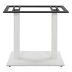 ΒΑΣΗ ΜΕΤΑΛΛΙΚΗ ΔΙΠΛΗ ΛΕΥΚΗ ΜΑΤ 80Χ40Χ72Υεκ. ΜΕ ΡΕΓΟΥΛΑΤΟΡΟΥΣ HM435.12 - Image 3