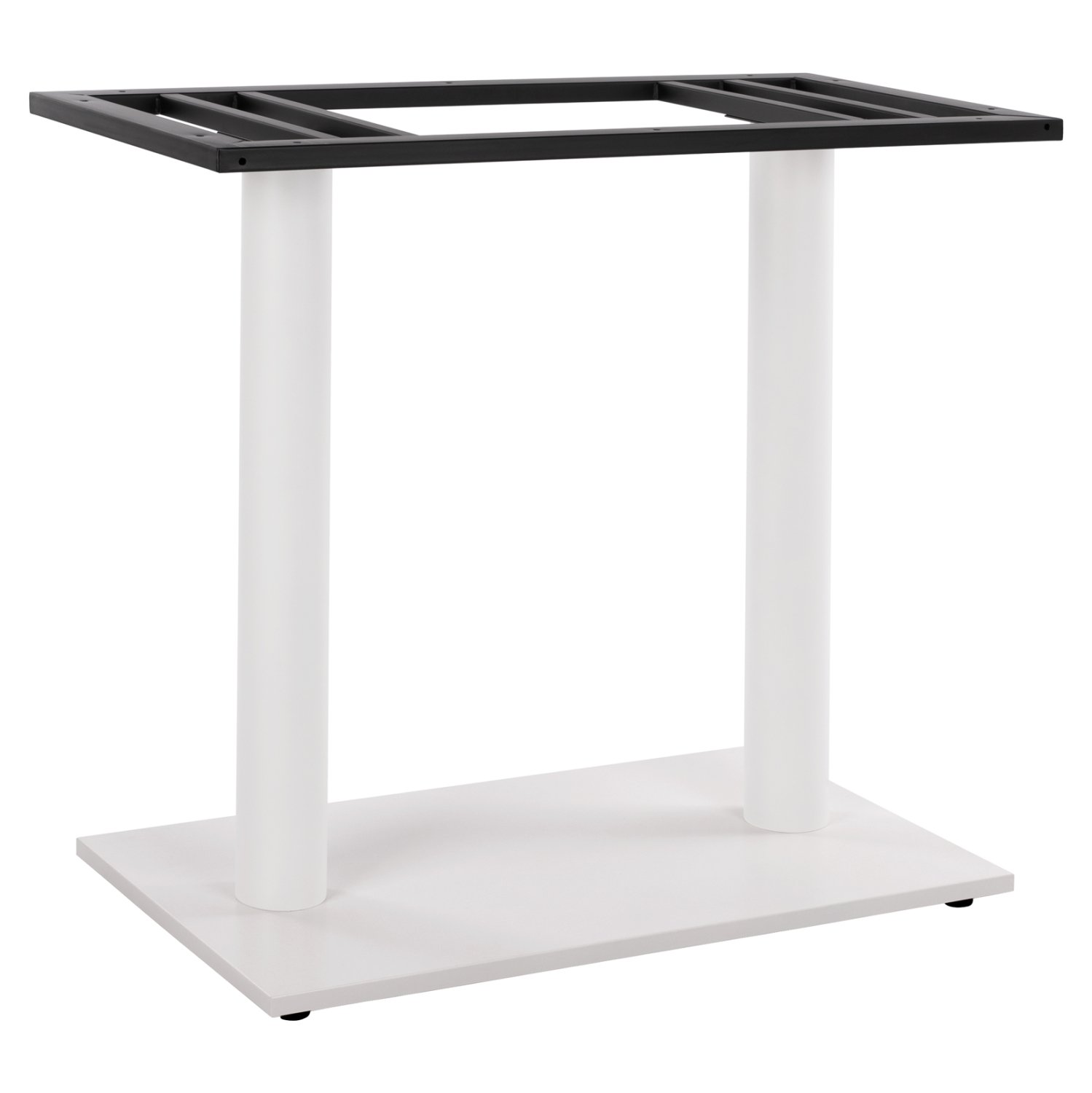 basi-metalliki-dipli-leyki-mat-80ch40ch7 ΒΑΣΗ ΜΕΤΑΛΛΙΚΗ ΔΙΠΛΗ ΛΕΥΚΗ ΜΑΤ 80Χ40Χ72Υεκ. ΜΕ ΡΕΓΟΥΛΑΤΟΡΟΥΣ HM435.12 - Image 1