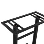 ΒΑΣΗ ΜΕΤΑΛΛΙΚΗ ΔΙΠΛΗ ΜΑΥΡΗ ΜΠΑΡ ΜΕΣΑΙΟΥ ΥΨΟΥΣ 40Χ80Χ91Υεκ. HM479.01 - Image 4