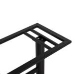 ΒΑΣΗ ΜΕΤΑΛΛΙΚΗ ΔΙΠΛΗ ΜΑΥΡΗ ΜΠΑΡ ΜΕΣΑΙΟΥ ΥΨΟΥΣ 40Χ80Χ91Υεκ. HM479.01 - Image 5