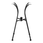 ΒΑΣΗ ΜΕΤΑΛΛΙΚΗ HM466 4NYXH ΣΕ ΜΑΥΡΟ ΧΡΩΜΑ 50x50 cm. - Image 3