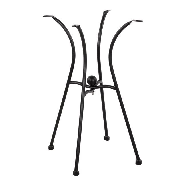 basi-metalliki-hm466-4nyxh-se-mayro-chro ΒΑΣΗ ΜΕΤΑΛΛΙΚΗ HM466 4NYXH ΣΕ ΜΑΥΡΟ ΧΡΩΜΑ 50x50 cm. - Image 1