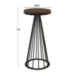 ΒΑΣΗ ΜΕΤΑΛΛΙΚΗ Η/Β ΜΑΥΡΗ ΚΩΝΟΣ TS933 Φ60x103 εκ. - Image 2