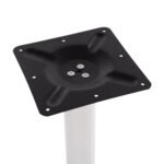 ΒΑΣΗ ΜΕΤΑΛΛΙΚΗ ΛΕΥΚΗ ΜΑΤ 40Χ40Χ72Υεκ. ΜΕ ΡΕΓΟΥΛΑΤΟΡΟΥΣ HM421.12 - Image 4