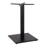 ΒΑΣΗ ΜΕΤΑΛΛΙΚΗ ΜΑΥΡΗ ΜΑΤ 45Χ45Χ72εκ. ΜΕ ΣΤΑΥΡΟ 46Χ46 ΚΑΙ ΡΕΓΟΥΛΑΤΟΡΟΥΣ HM438