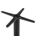 ΒΑΣΗ ΜΕΤΑΛΛΙΚΗ ΜΑΥΡΗ ΜΑΤ 45Χ45Χ72εκ. ΜΕ ΣΤΑΥΡΟ 46Χ46 ΚΑΙ ΡΕΓΟΥΛΑΤΟΡΟΥΣ HM438 - Image 4