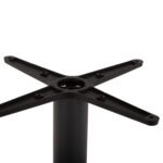 ΒΑΣΗ ΜΕΤΑΛΛΙΚΗ ΜΠΑΡ ΜΕΣΑΙΟΥ ΥΨΟΥΣ ΓΚΡΙ ΜΑΤ HM474.20 ΣΤΑΥΡΟΣ 46Χ46εκ 45Χ45Χ94Υεκ. - Image 5