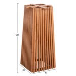 ΒΑΣΗ ΜΠΑΡ ΕΣΩΤ.ΧΩΡΟΥ ΜΕΣ.ΥΨΟΥΣ ΤΕΤΡΑΓΩΝΗ FRANTZ HM9858.11 ΞΥΛΟ MINDI-ΦΥΣΙΚΟ 40x40x90Yεκ - Image 2