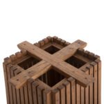 ΒΑΣΗ ΜΠΑΡ ΕΣΩΤ.ΧΩΡΟΥ ΜΕΣ.ΥΨΟΥΣ ΤΕΤΡΑΓΩΝΗ FRANTZ HM9858.11 ΞΥΛΟ MINDI-ΦΥΣΙΚΟ 40x40x90Yεκ - Image 4