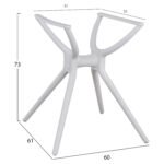 ΒΑΣΗ ΠΟΛΥΠΡΟΠΥΛΕΝΙΟΥ ΛΕΥΚΗ HM462.02 ΓΙΑ ΕΠΙΦΑΝΕΙΑ 80Χ80 - Image 2