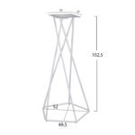 ΒΑΣΗ ΣΤΑΝΤ TS968 ΛΕΥΚΟ 52x49,5x102,5 εκ. - Image 2