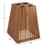 ΒΑΣΗ ΤΡΑΠΕΖΙΟΥ ΕΣΩΤ.ΧΩΡΟΥ ΤΕΤΡΑΓΩΝΗ FRANTZ HM9460.01 ΞΥΛΟ MINDI ΣΕ ΦΥΣΙΚΟ 60x60x75Y εκ. - Image 2