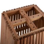 ΒΑΣΗ ΤΡΑΠΕΖΙΟΥ ΕΣΩΤ.ΧΩΡΟΥ ΤΕΤΡΑΓΩΝΗ FRANTZ HM9460.01 ΞΥΛΟ MINDI ΣΕ ΦΥΣΙΚΟ 60x60x75Y εκ. - Image 4