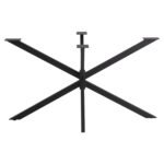 ΒΑΣΗ ΤΡΑΠΕΖΙΟΥ ΜΑΥΡΗ ΜΕΤΑΛΛΙΚΗ ΔΙΠΛΗ ΧΙΑΣΤΙ HM5917 130x72x71,5Υεκ. - Image 3