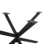 ΒΑΣΗ ΤΡΑΠΕΖΙΟΥ ΜΑΥΡΗ ΜΕΤΑΛΛΙΚΗ ΔΙΠΛΗ ΧΙΑΣΤΙ HM5917 130x72x71,5Υεκ. - Image 4