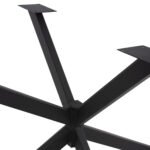 ΒΑΣΗ ΤΡΑΠΕΖΙΟΥ ΜΑΥΡΗ ΜΕΤΑΛΛΙΚΗ ΔΙΠΛΗ ΧΙΑΣΤΙ HM5917 130x72x71,5Υεκ. - Image 5